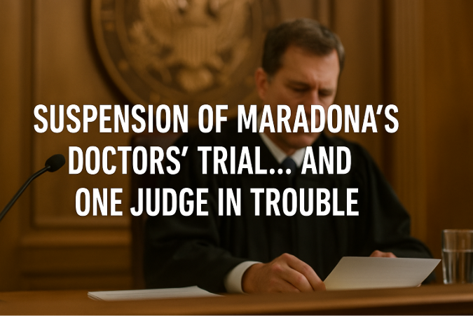 Suspension of Maradona's Doctors' Trial... and One Judge in Trouble